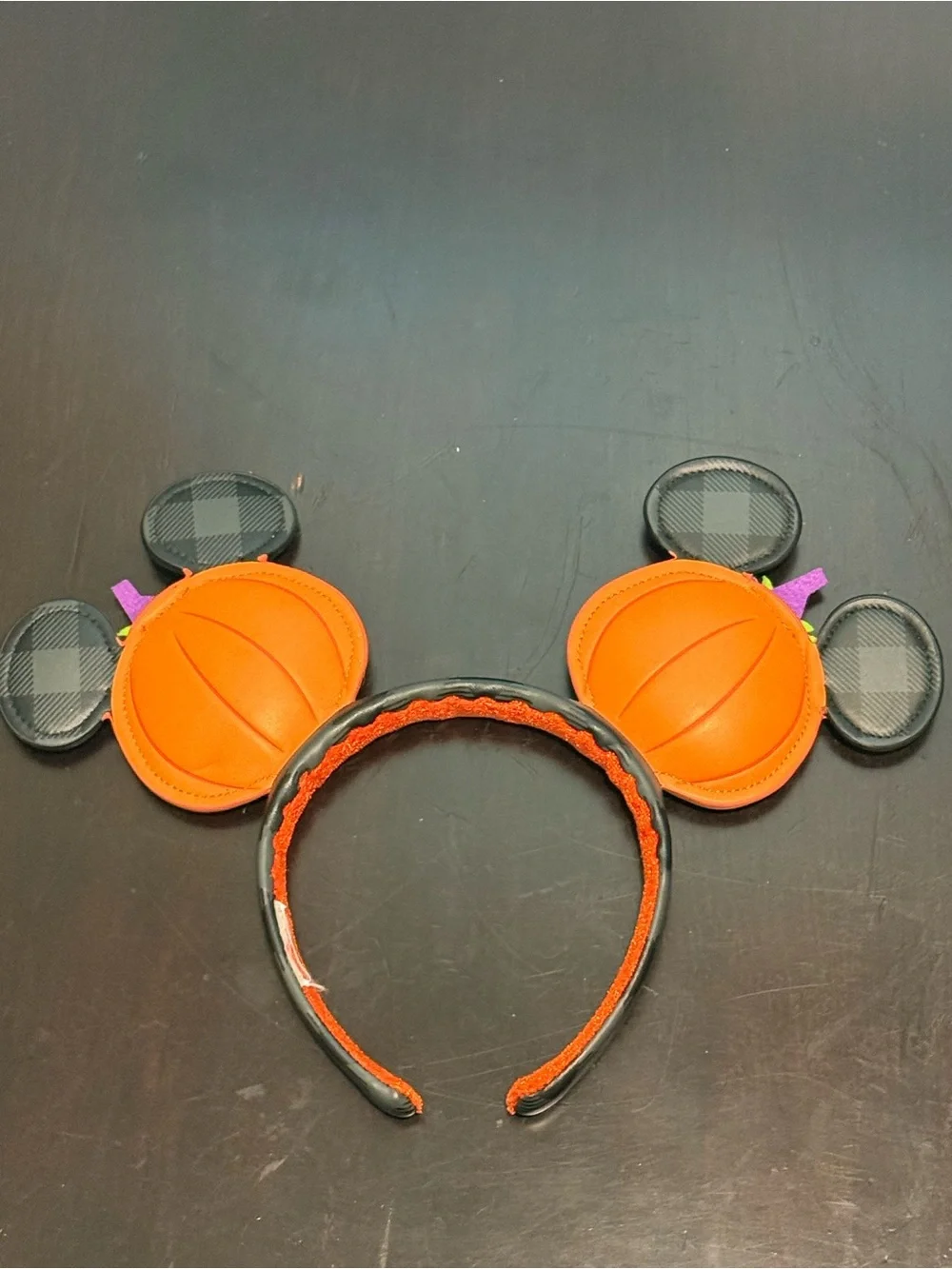 Orange Pumpkin Ear Headband